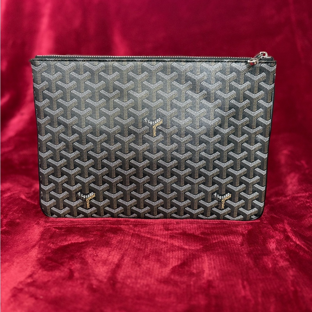 Goyard Navy and Yellow Interior Detail